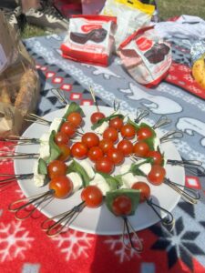 Fresh strawberries and savoury pastries to colourful skewers of tomatoes, basil, and cheese, our team enjoyed a wonderful variety of treats