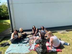 The Eccleshill Dental team enjoying National Picnic Day in Bradford – because happy teams create happy smiles!1
